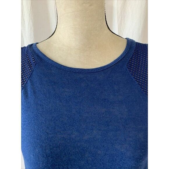 Twenty Montreal Womens Solid Navy Blue Linen Tank Top  Large - Picture 3 of 8